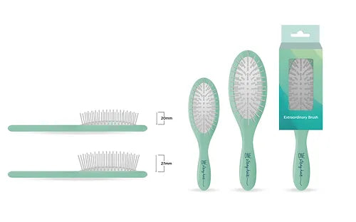 Metal Pin Brush 27mm-LARGE-Oval-Sea Glass