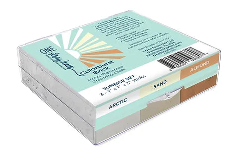 Colorburst Set of 3 Bricks (SUNRISE SET / ARTIC-SAND-ALMOND)