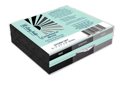 Colorburst Set of 3 Bricks (STORM SET / INK-SMOKE-ASH)