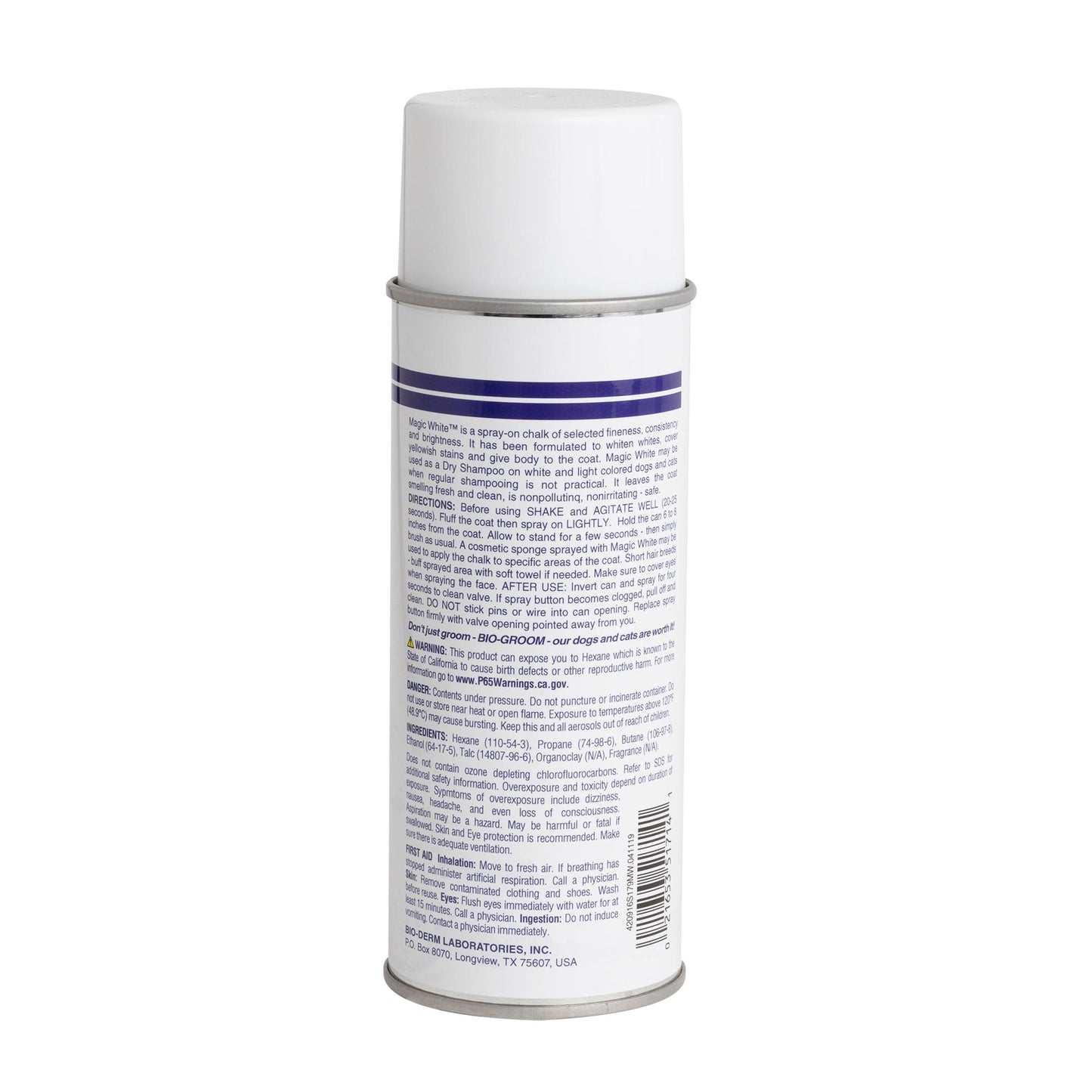 Magic White™ Dry Dog Shampoo Whitening Spray 16 oz