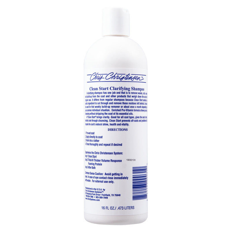 Chris Christensen Clean Start Clarifying Shampoo 16 oz