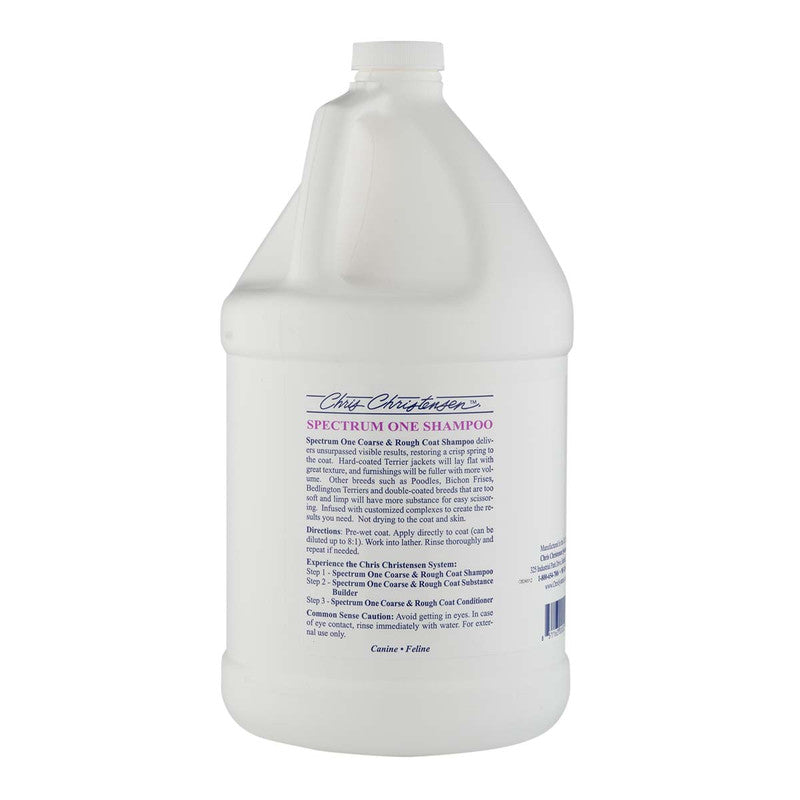 Chris Christensen Spectrum One - Coarse & Rough Coat Shampoo 1 Gallon