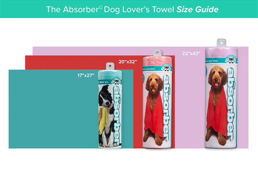 The Absorber® XXL Dog Lover's Towel (20 in. x 32 in.) Color Blue